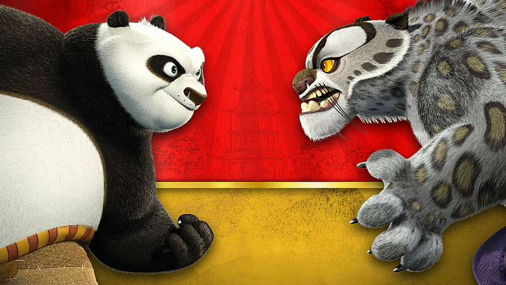 Po the Panda, po kung fu panda, kung fu panda, tai lung Free HD Wallpaper