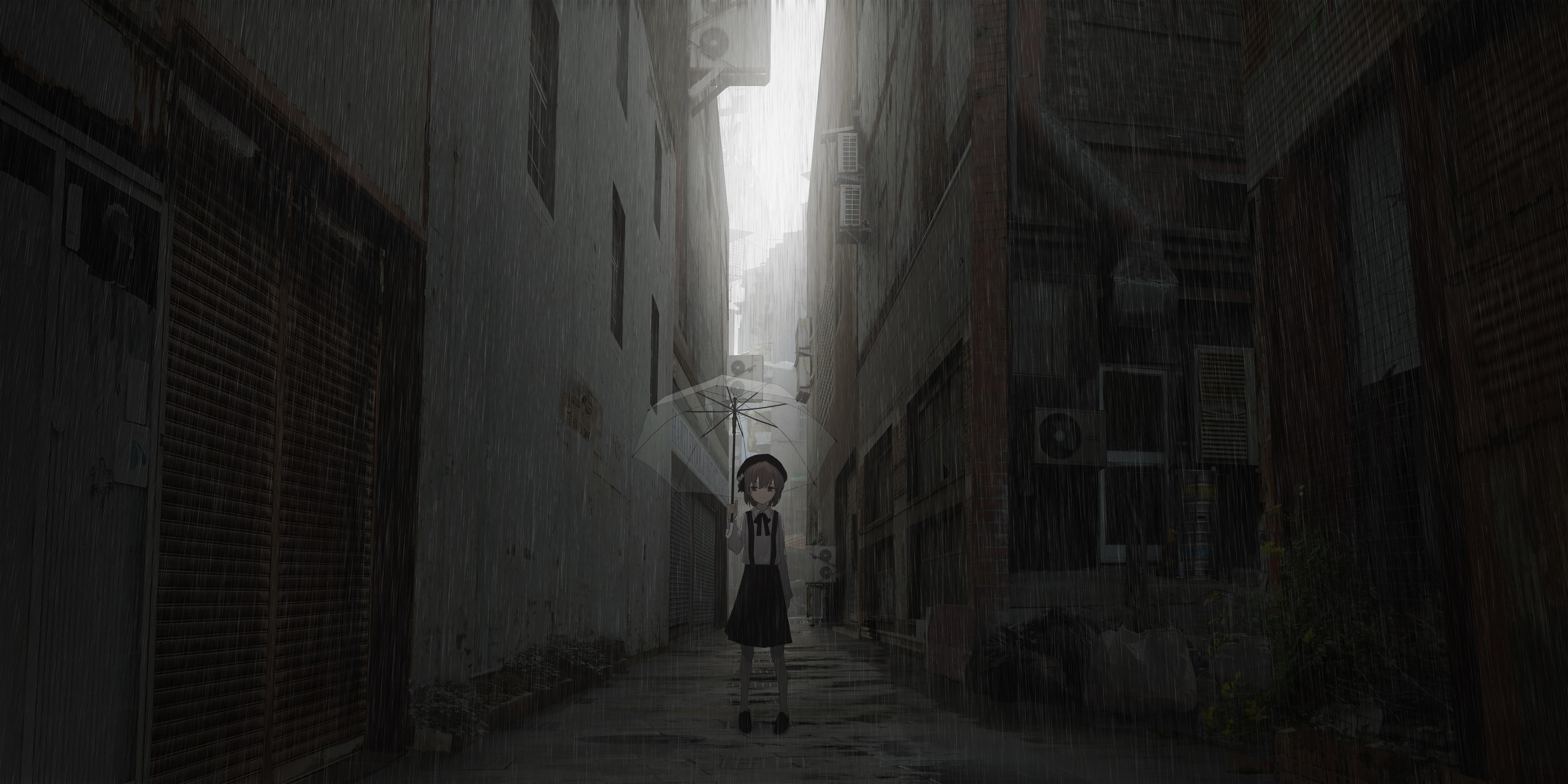 Prohibited Weapons, the way forward, city, alley, anime