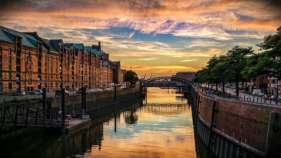 Reeperbahn Hamburg, sky, built structure, travel, transportation Free HD Wallpaper