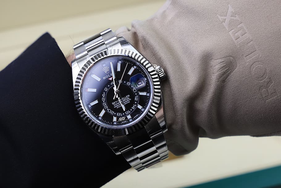 Rolex Wristwatch, indoors, tudor, people, time Free HD Wallpaper