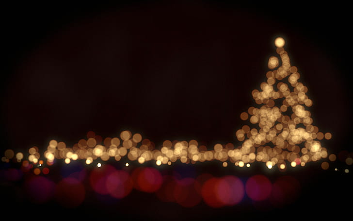 Romantic Xmas, Christmas, lights, christmas, christmas tree Free HD Wallpaper