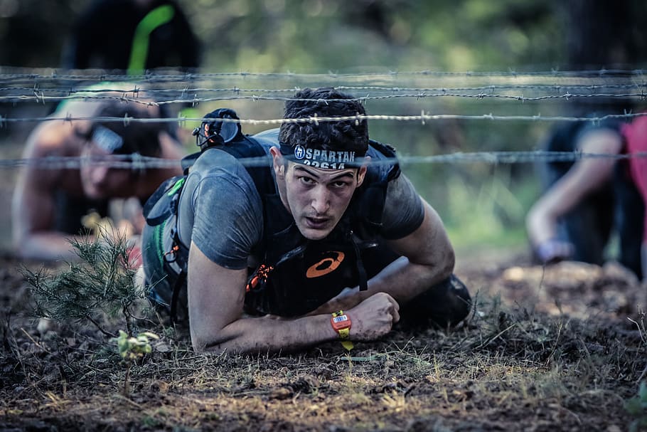 Spartan Race Obstacle Course, looking at camera, digital camera, young adult, land Free HD Wallpaper