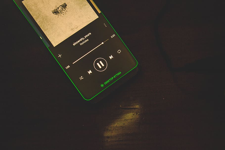 Spotify Music, technology, samsung, no people, green color Free HD Wallpaper