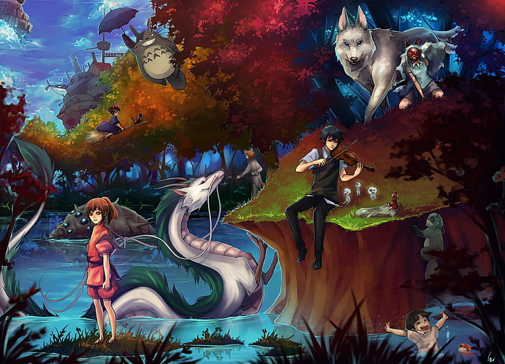 Studio Ghibli Fan Art, no people, studio ghibli, arrietty, multi colored Free HD Wallpaper