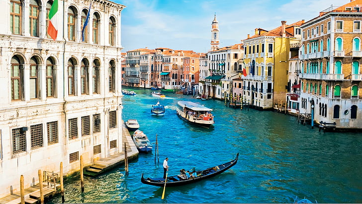Venice Italy Architecture, water, italy, waterway, europe Free HD Wallpaper