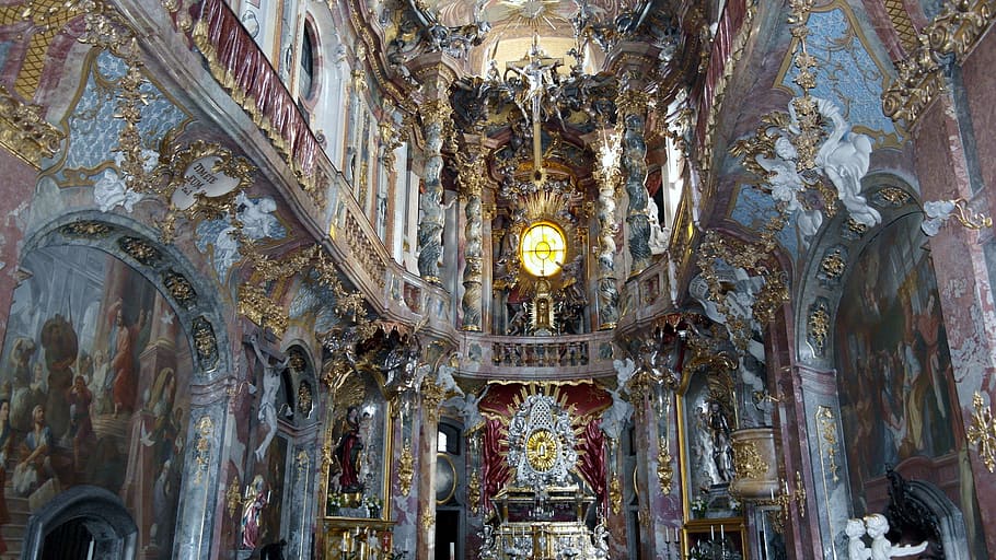 Baroque Religious Art, architecture, built structure, belief, travel destinations Free HD Wallpaper