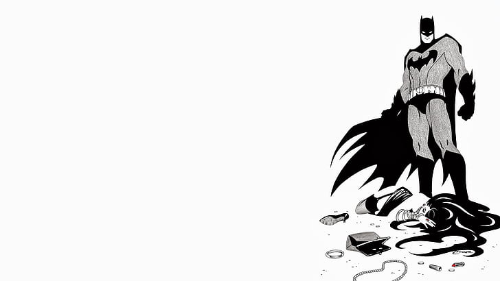 Batman Logo Coloring Page, white, cartooncomic, batman Free HD Wallpaper