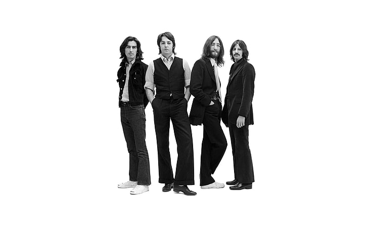 Beatles Drawing, males, white background, office worker, businesswoman Free HD Wallpaper