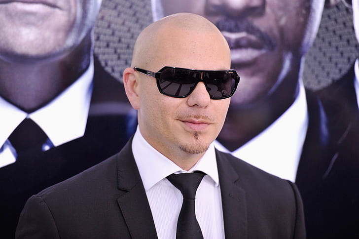 Black Men Smiling, rapper, pitbull, music, pitbull singer Free HD Wallpaper