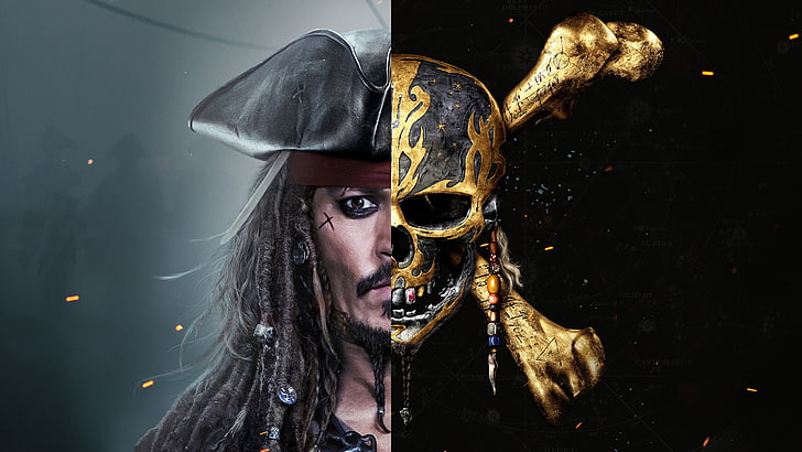 Captain Jack Pirate, pirates of the caribbean dead men tell no tales, captain jack sparrow, johnny depp Free HD Wallpaper