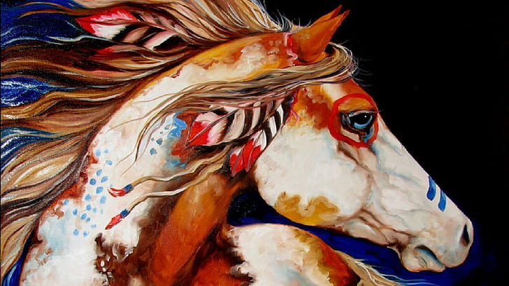 Cherokee Native Indian Woman, horse, native, animals, horses Free HD Wallpaper