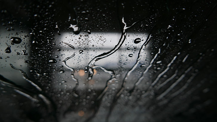 closeup, window, raindrop, wet Free HD Wallpaper