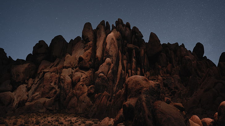 Desert Rocks National Park, rocks, mojave, macos, stock Free HD Wallpaper