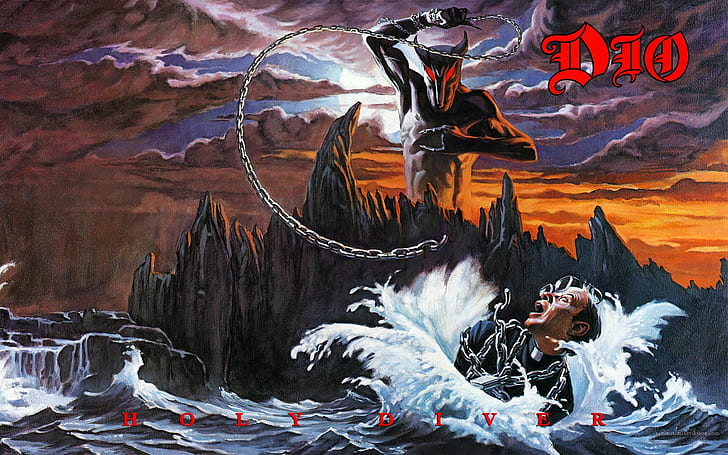 Dio Holy Diver Album Cover, cover, holy diver, metal music, ronnie james dio Free HD Wallpaper