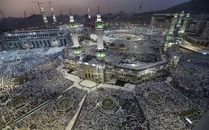 Hajj Kaaba, travel destinations, mecca, place of worship, building Free HD Wallpaper