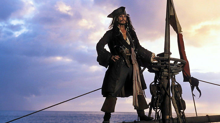 Jack Sparrow On the Black Pearl, sparrow, jack, caribbean, movies