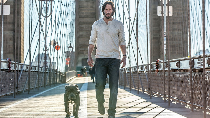 Keanu Reeves John Wick 2, adult, males, wick, casual clothing Free HD Wallpaper