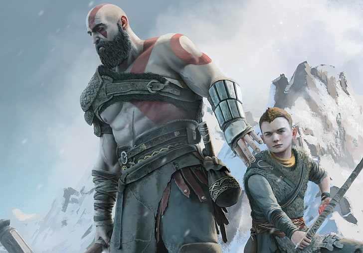 Kratos God of War 4 Weapons, god, sony,, 4,, kratos Free HD Wallpaper