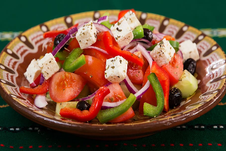 Mediterranean Diet, life, veggies, delicious food, freshness Free HD Wallpaper