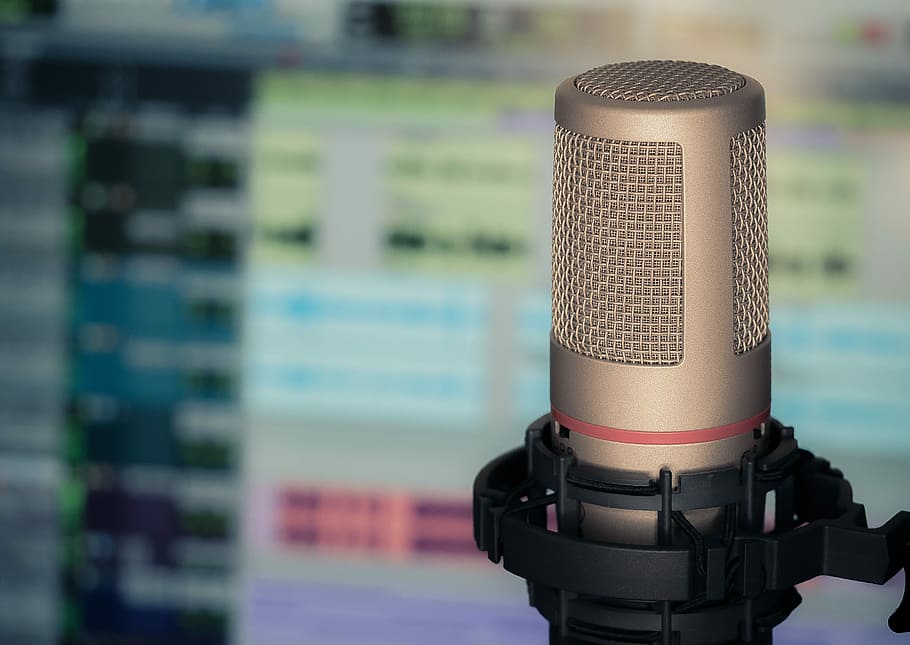 Mic HD, question, podcast, audio equipment, communication Free HD Wallpaper