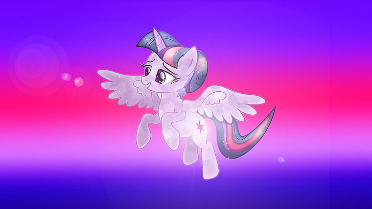 My Little Pony Unicorn Pegasus, representation, purple, motion, studio shot Free HD Wallpaper