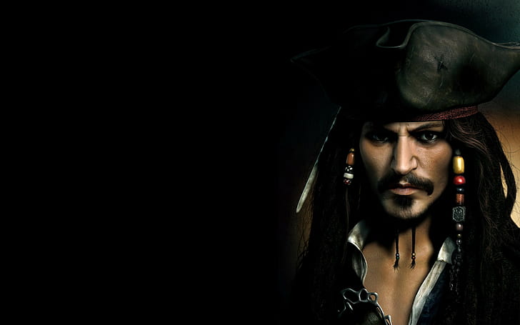 Orlando Bloom, pirates of the caribbean, jack sparrow, johnny depp Free HD Wallpaper