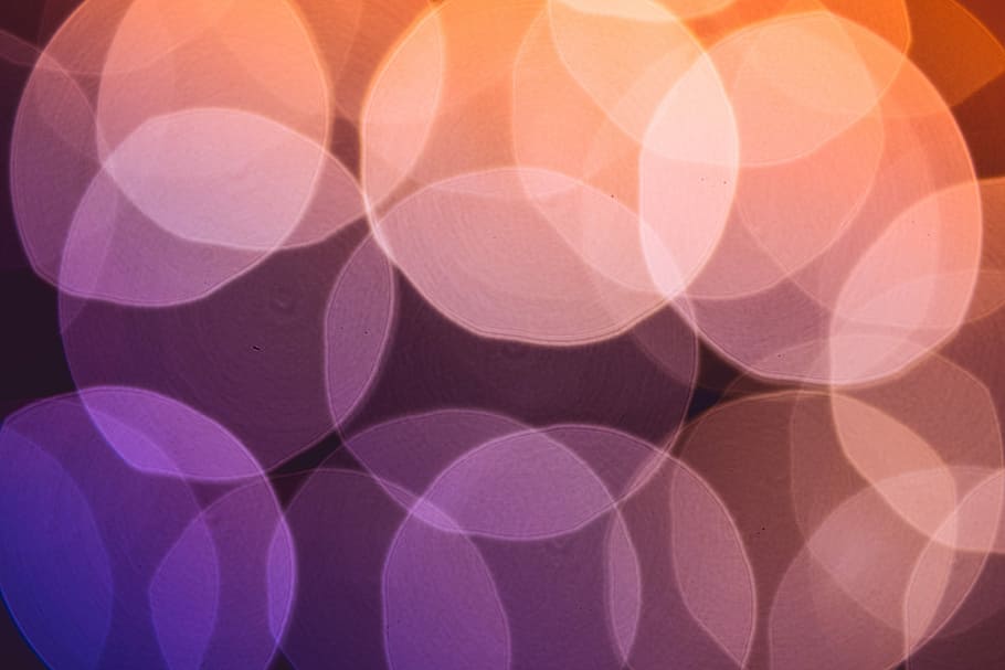 pattern, bokeh, circle, evening Free HD Wallpaper