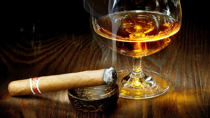 Pipe Tobacco, smoking issues, luxury, wood  material, alcohol abuse Free HD Wallpaper