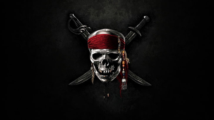 Pirates of the Caribbean Flag, pirates of the caribbean on stranger tides, dark, celebration, looking at camera Free HD Wallpaper