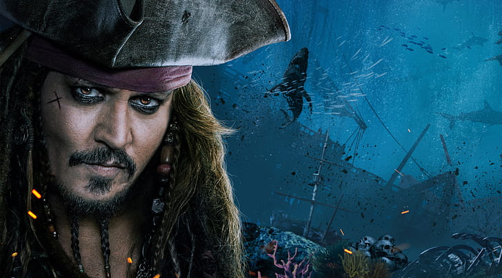 POTC Dead Men Tell No Tales, johnny depp, pirates of the caribbean dead men tell no tales, captain jack sparrow