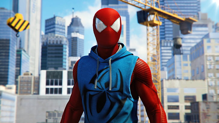 PS4 Spider-Man Action Figure, hd, 4k, games, scarlet spider Free HD Wallpaper