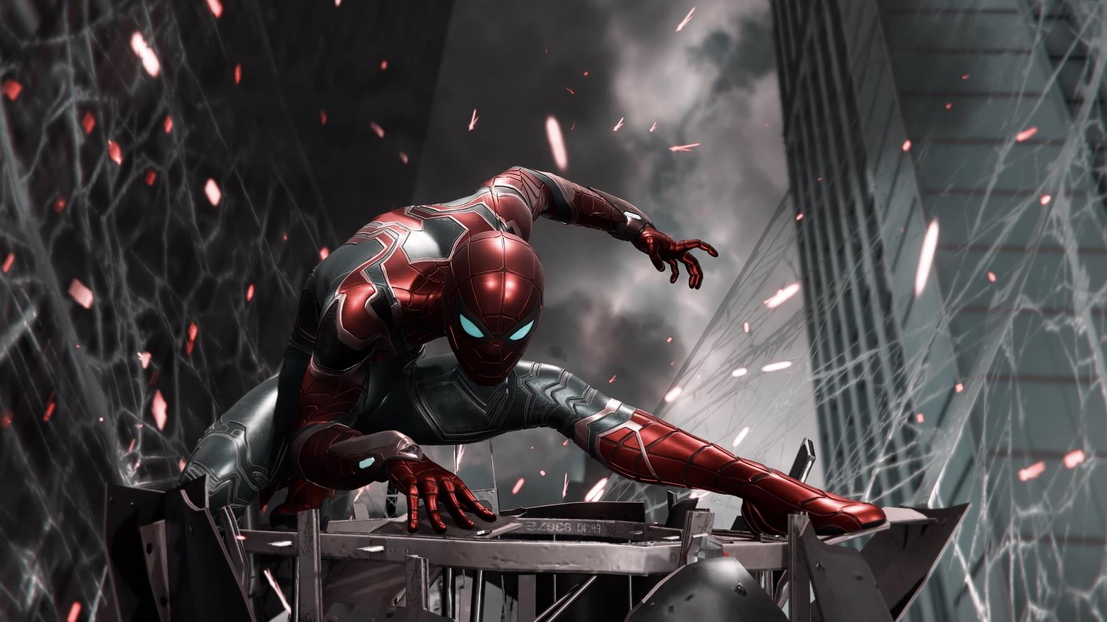 Real Iron Spider Suit, supervillain, ps games, 4k, spiderman ps4