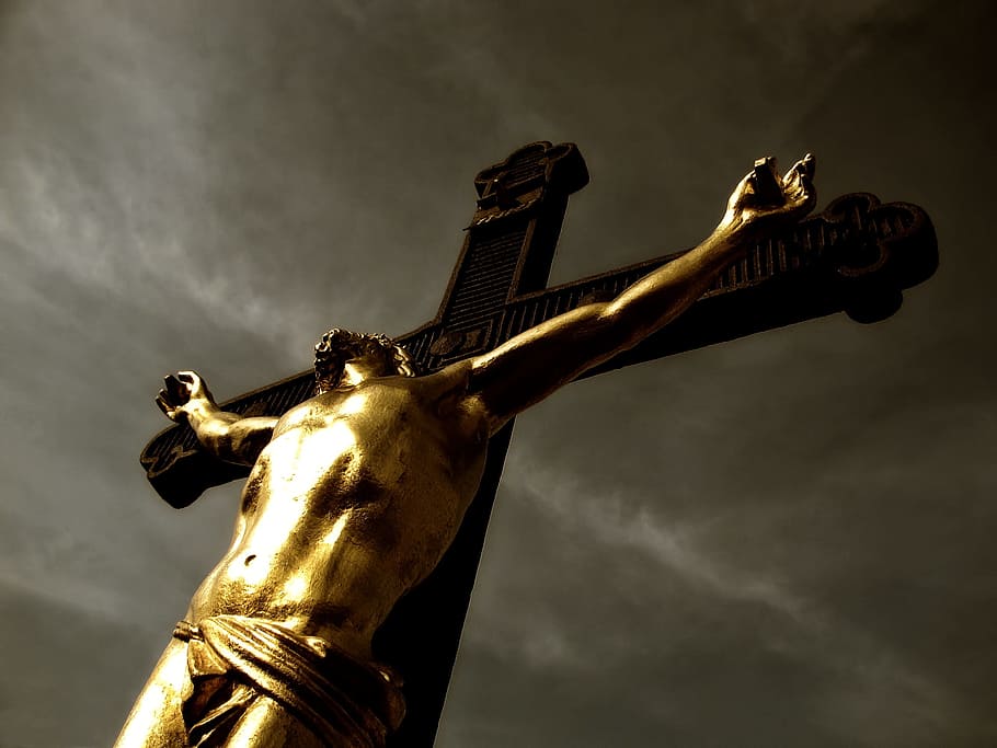 Roman Jesus Crucifixion, religious, single object, divine, heaven Free HD Wallpaper