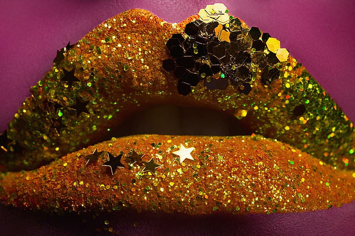 shiny, Glittering Lips, glittering, lips Free HD Wallpaper