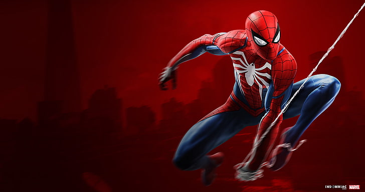 Spider-Man PS4 Poster, motion, red, marvel comics, boxing glove Free HD Wallpaper