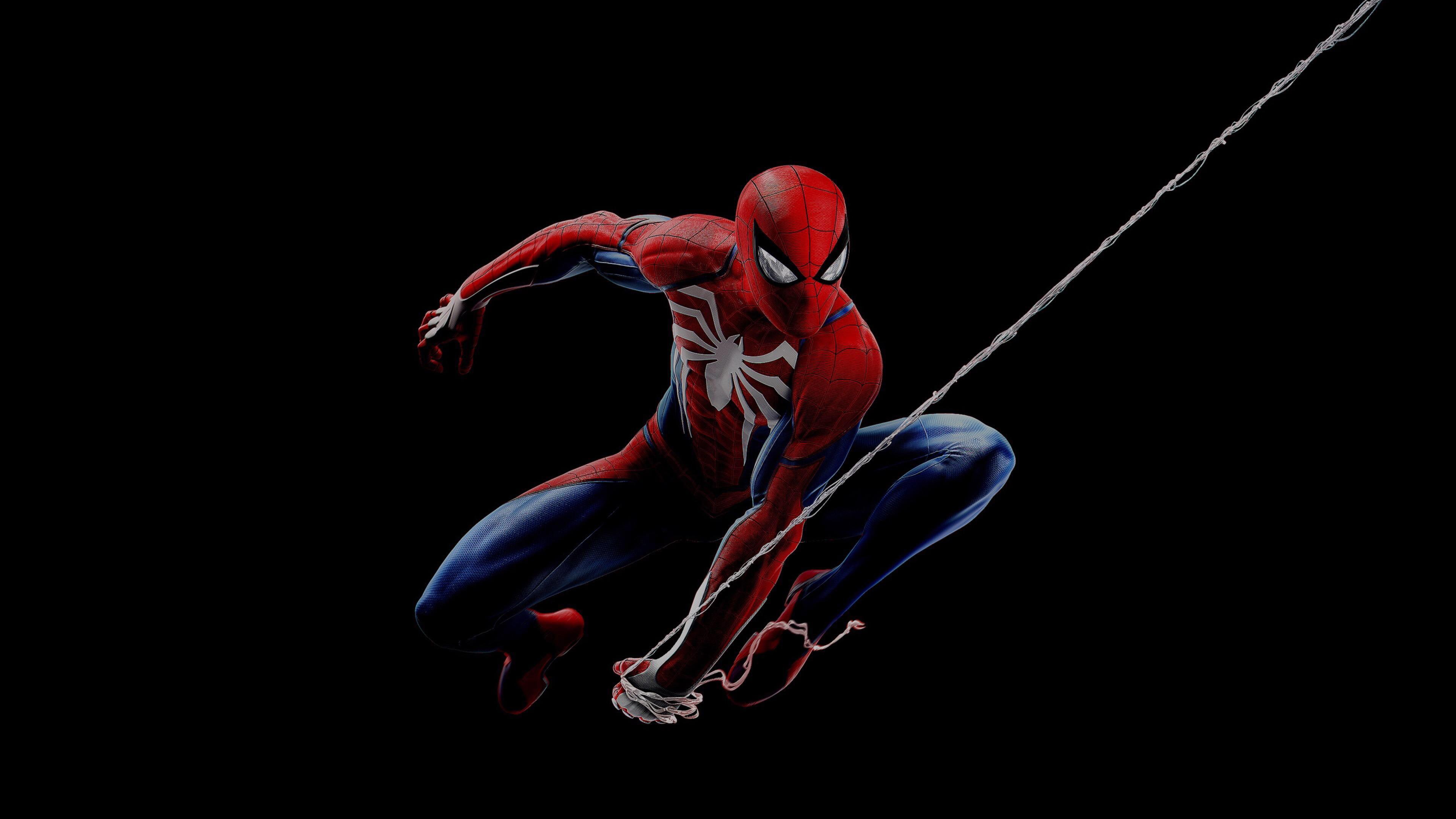 Spider-Man PS4, ps4, spiderman, marvel comics, dark background