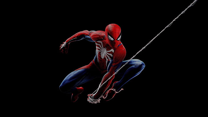 Spider-Man PS4, ps4, spiderman, marvel comics, dark background Free HD Wallpaper