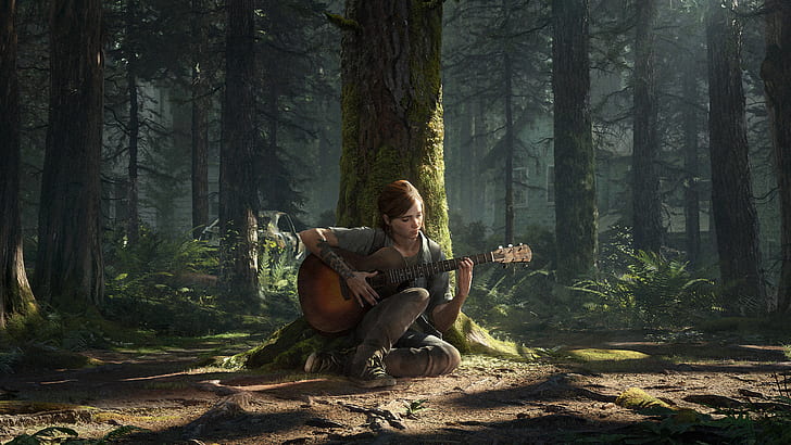 The Last of Us 2 Guitar, ellie, ashley johnson, the last of us 2, playstation Free HD Wallpaper