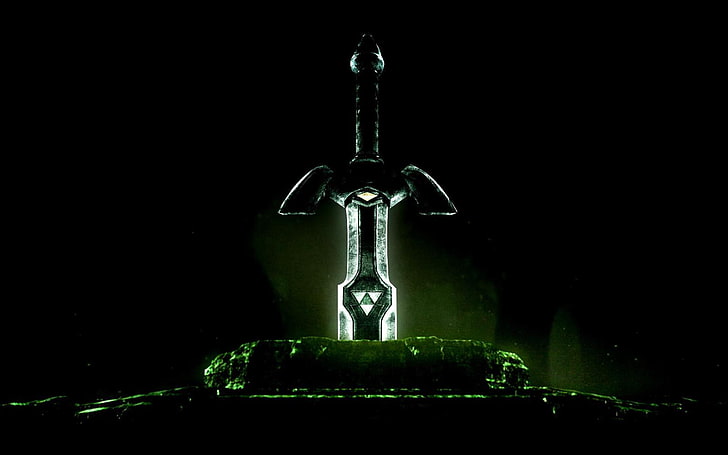 The Legend of Zelda Sword, night, indoors, religion, master sword