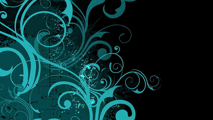 Turquoise, connection, lighting equipment, blue, curve Free HD Wallpaper