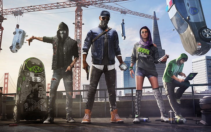 Watch Dogs 2 Wrench No Mask, lifestyles, watchdogs 2, group of people, dogs Free HD Wallpaper