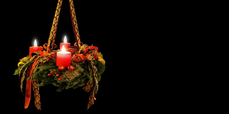 5th Advent Candle, burning, nature, decoration, event Free HD Wallpaper