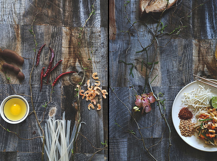 bowl, asian, wood  material, kitchen Free HD Wallpaper