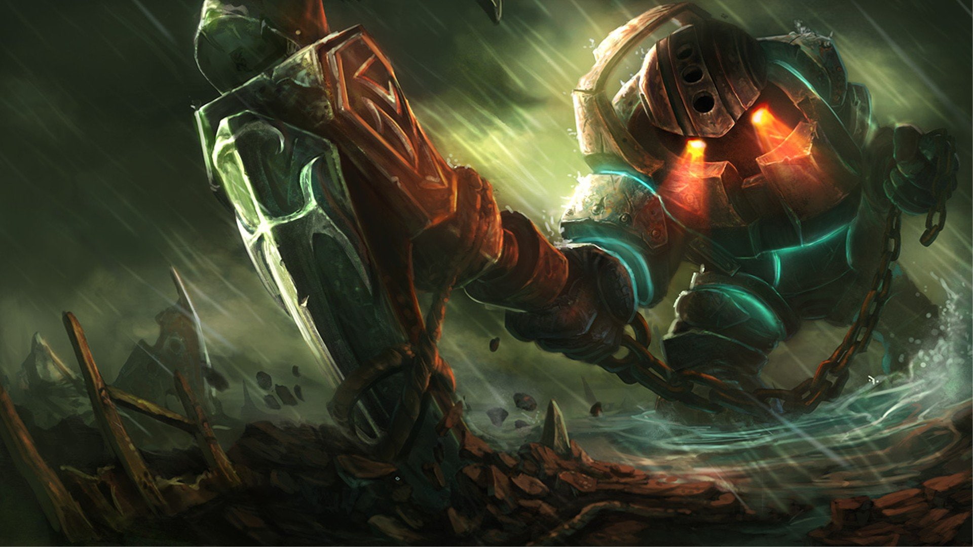 Braum, league, giant, robots, legends