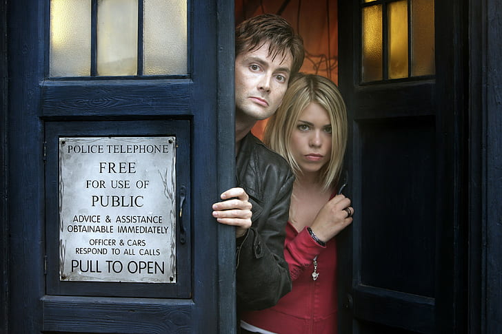 David Tennant Dr Who Companions, billie piper, tardis, tenth doctor, david tennant