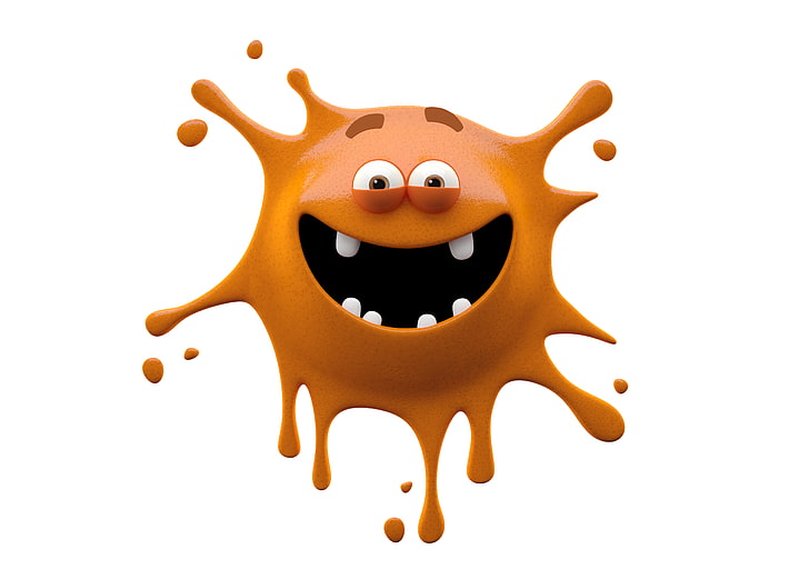 De Blob 2 Monster, food and drink, fun, shape, white background Free HD Wallpaper