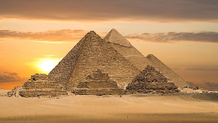 Egyptian Pyramid Structure, land, great, outdoors, archaeology Free HD Wallpaper