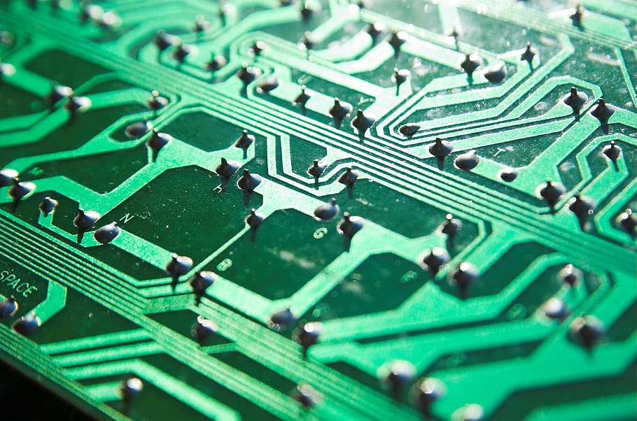 Electronic Circuit Board Parts, hardware, cyber, hack, security Free HD Wallpaper