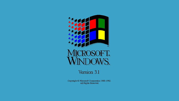 First Windows Versión, multi colored, vintage, variation, communication Free HD Wallpaper