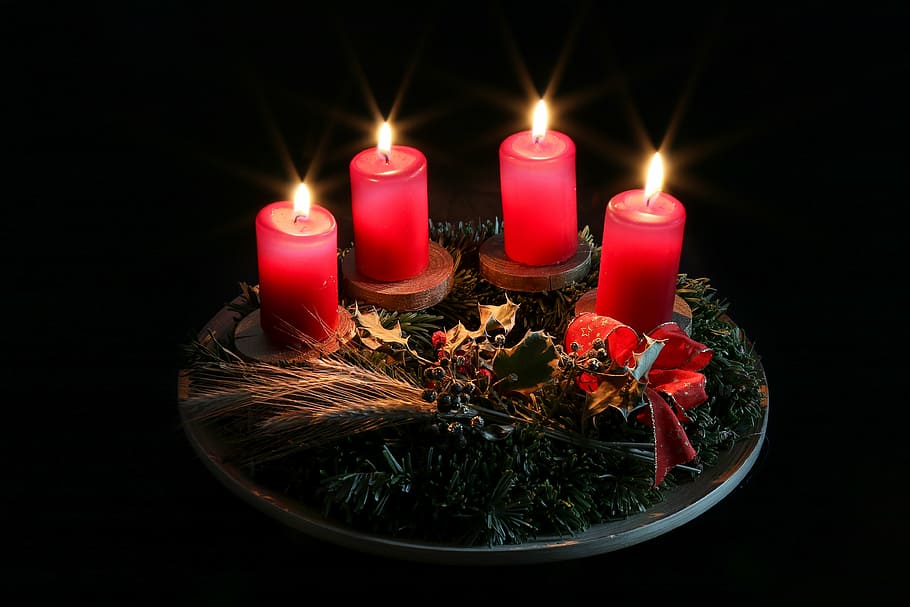 Flameless Candle Set, studio shot, celebration event, illuminated, no people Free HD Wallpaper